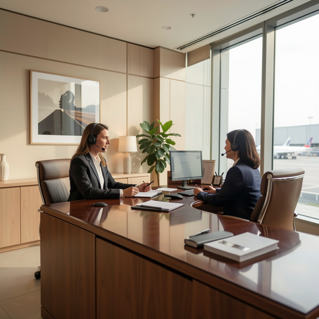 VIP Airport Transfer Contact Support - Customer service team assisting with booking inquiries and transfer questions